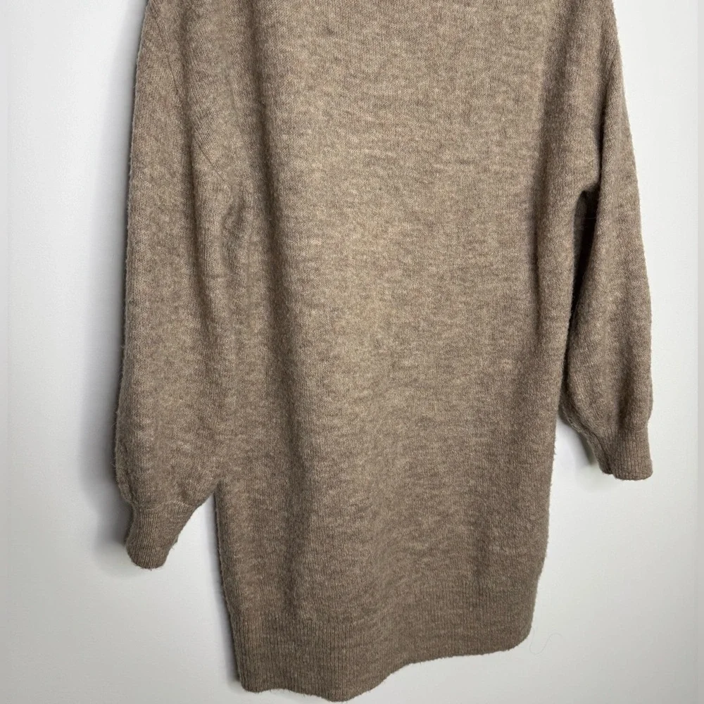 Simons tan wool mohair knit sweater dress - Picture 3 of 8